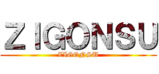 ＺＩＧＯＮＳＵ (ZIGONSU)