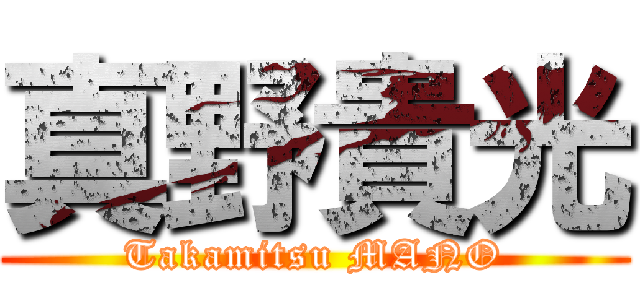 真野貴光 (Takamitsu MANO)