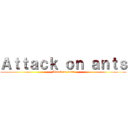 Ａｔｔａｃｋ ｏｎ ａｎｔｓ (Attack on ants)