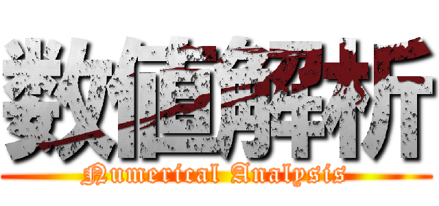 数値解析 (Numerical Analysis)