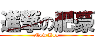 進撃の肥豪 (Now Hou)