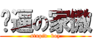 傻逼の家傲 (stupid  boy)