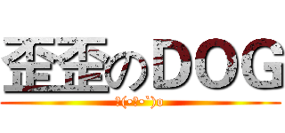 歪歪のＤＯＧ (ヾ(•ω•`)o)