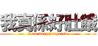 我真係好肚餓 (I am very hungered )