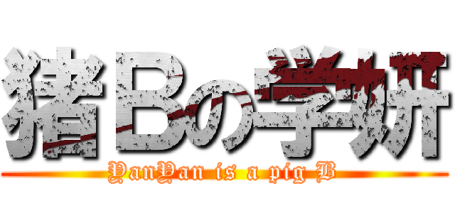 猪Ｂの学妍 (YanYan is a pig B)