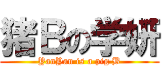 猪Ｂの学妍 (YanYan is a pig B)