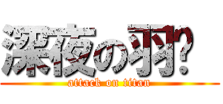 深夜の羽曈  (attack on titan)