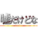 嘘だけどな (ba-ka)