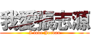 我愛張志源 (I love Jordan)