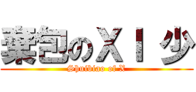 棄包のＸＩ 少 (Shuibiao of X)