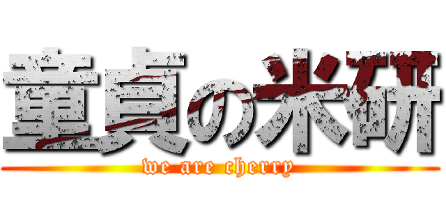 童貞の米研 (we are cherry)