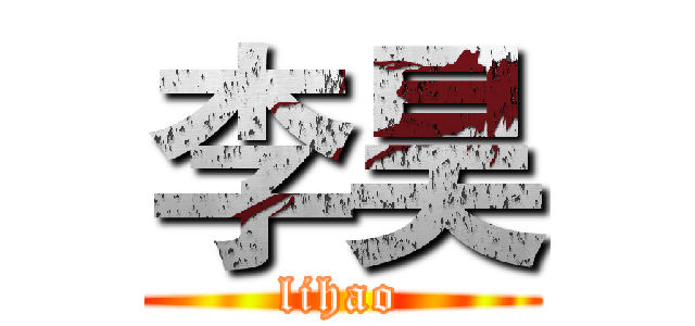李昊 (lihao)