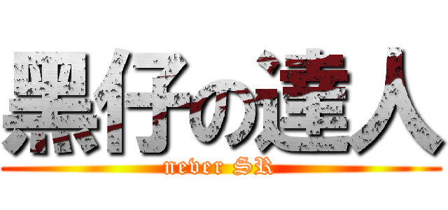 黑仔の達人 (never SR)
