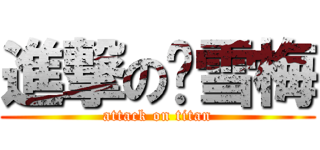 進撃の刘雪梅 (attack on titan)