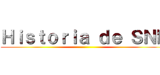 Ｈｉｓｔｏｒｉａ ｄｅ ＳＮＫ ()