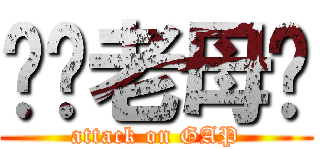 屌你老母閪 (attack on GAP)