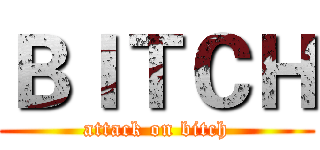 ＢＩＴＣＨ (attack on bitch)
