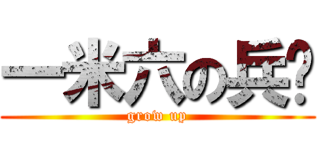 一米六の兵长 (grow up)