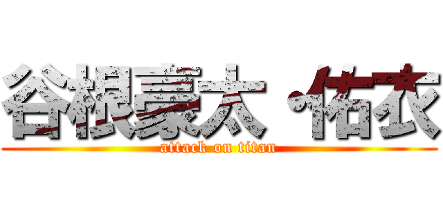 谷根豪太・佑衣 (attack on titan)