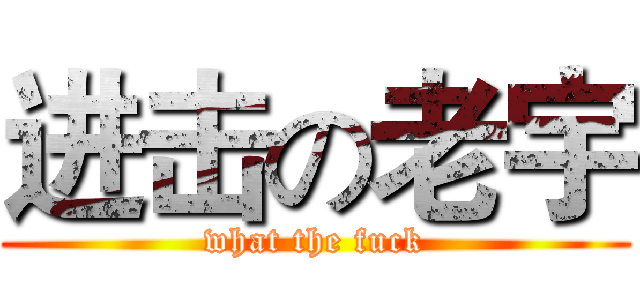 进击の老宇 (what the fuck)