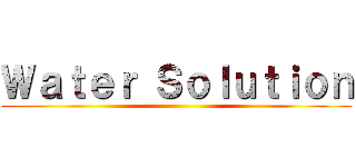 Ｗａｔｅｒ Ｓｏｌｕｔｉｏｎ ()