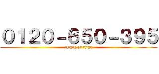 ０１２０－６５０－３９５ (attack on titan)