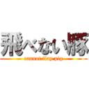 飛べない豚 (cannot flay pig)