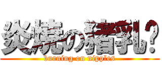 炎焼の猪乳头 (burning on nipples)