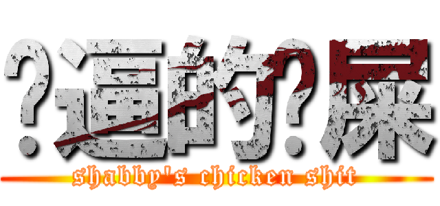 傻逼的鸡屎 (shabby\'s chicken shit)