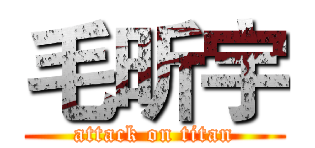 毛昕宇 (attack on titan)