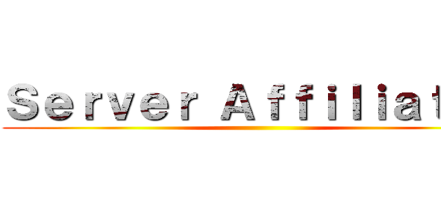 Ｓｅｒｖｅｒ Ａｆｆｉｌｉａｔｅｓ ()