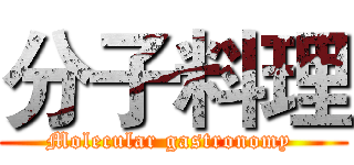 分子料理 (Molecular gastronomy )