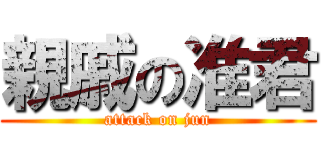 親戚の准君 (attack on jun)