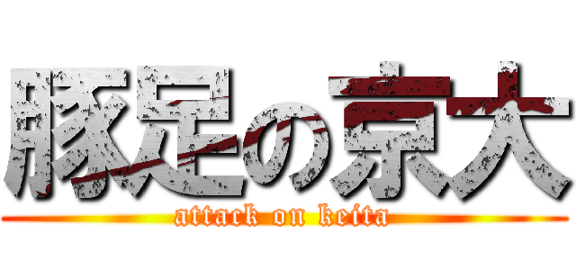 豚足の京大 (attack on keita)