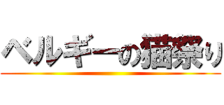 ベルギーの猫祭り ()