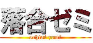 落合ゼミ (ochiai zemi)