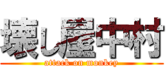 壊し屋中村 (attack on monkey)