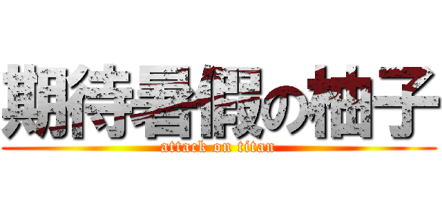 期待暑假の柚子 (attack on titan)