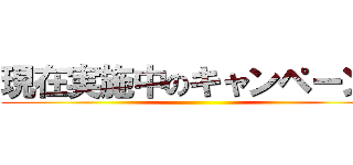 現在実施中のキャンペーン！ ()