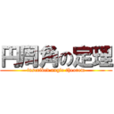 円周角の定理 (inscribed angle theorem)