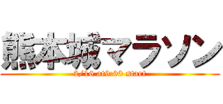 熊本城マラソン (2/16 at9:00 start)