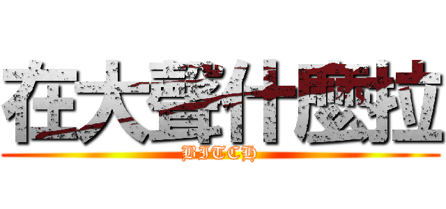 在大聲什麼拉 (BITCH)