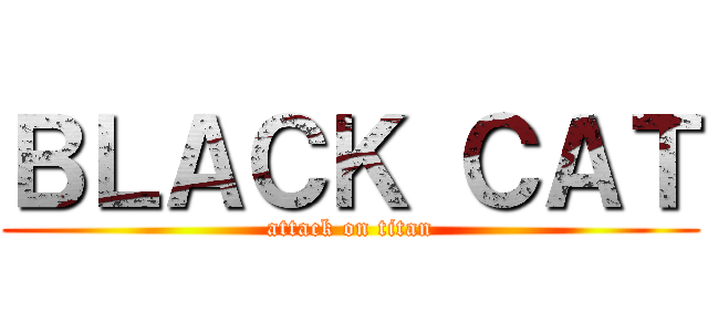 ＢＬＡＣＫ ＣＡＴ (attack on titan)