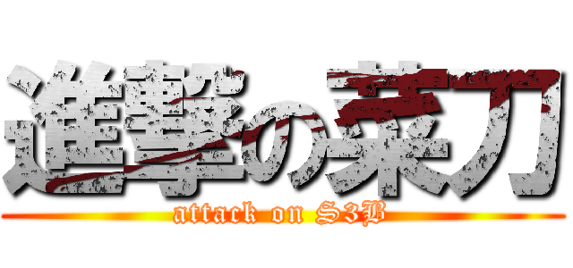 進撃の菜刀 (attack on S3B)