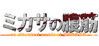 ミカサの腹筋 (an abdominal muscle of MIKASA)
