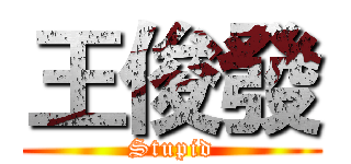 王俊發 (Stupid)
