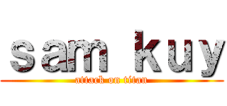 ｓａｍ ｋｕｙ (attack on titan)