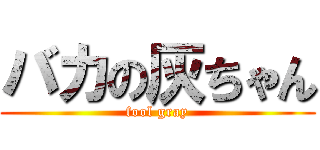 バカの灰ちゃん (fool gray)