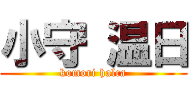 小守 温日 (komori halca)