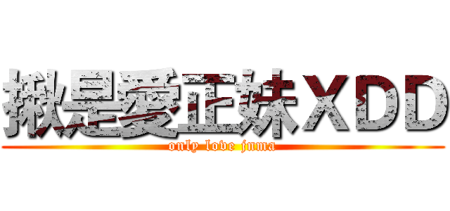揪是愛正妹ＸＤＤ (only love jnma)